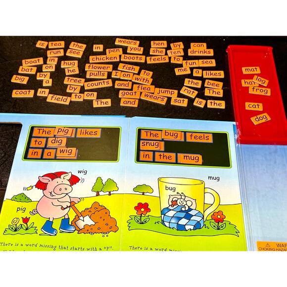 Magnix Word Magic Magnetic Sentence Builder learning book - Picture 6 of 10